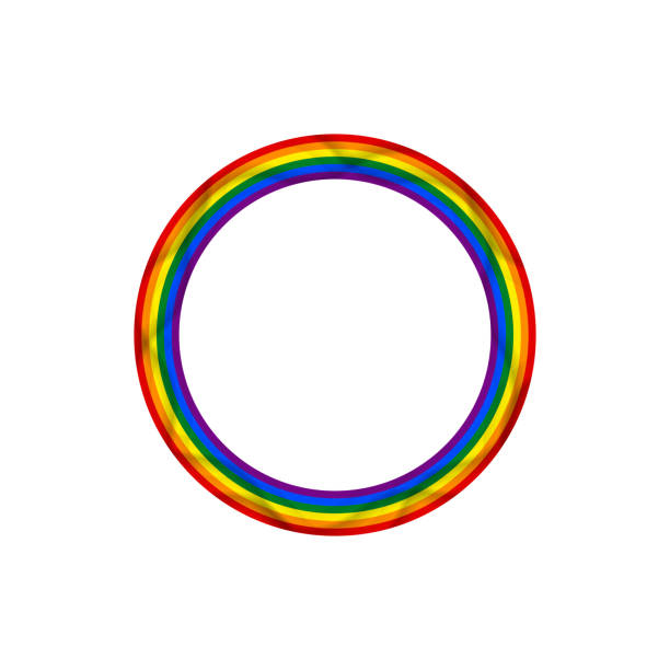 istock Flag LGBT icon, round frame. Template design, vector illustration. Love wins. LGBT symbol in rainbow colors. Gay pride collection 1317457680