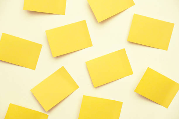 istock A group of yellow post-it notes memo sticker papers note pads on the wall 1317461568
