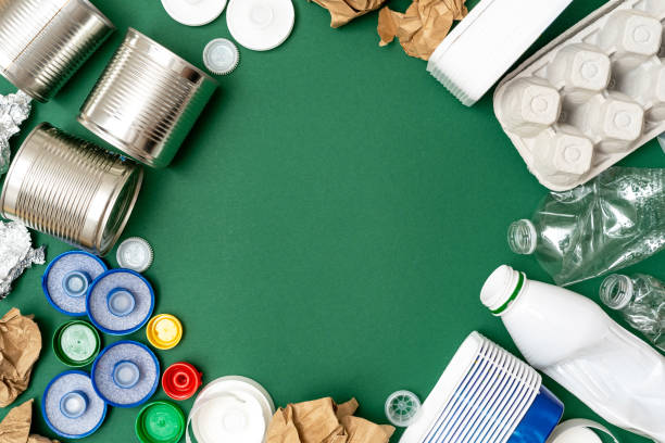 istock Waste management, recycling and domestic garbage sorting 1317463333