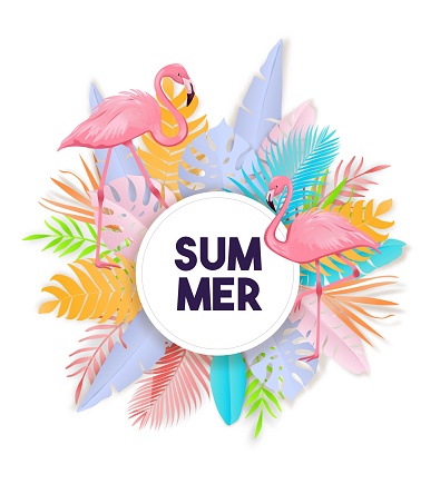 Tropical Summer Design Banner