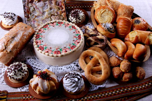 istock Table with loads of cakes, cupcakes and pies 1317465438
