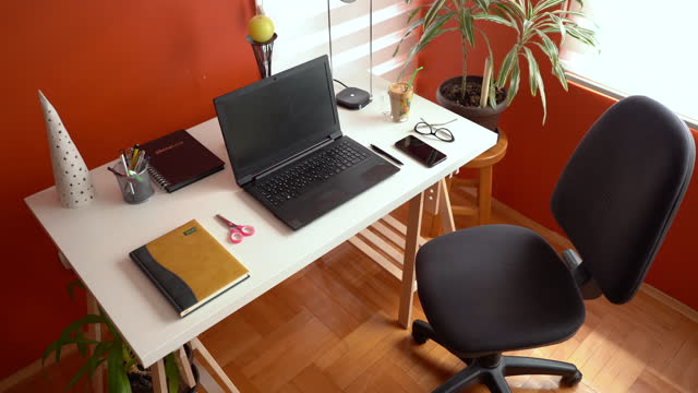 Home office without people