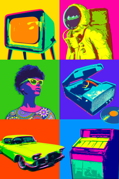 1960er jahre icon set - jukebox icon stock-grafiken, -clipart, -cartoons und -symbole