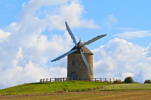 istock Old windmill in France 131746906
