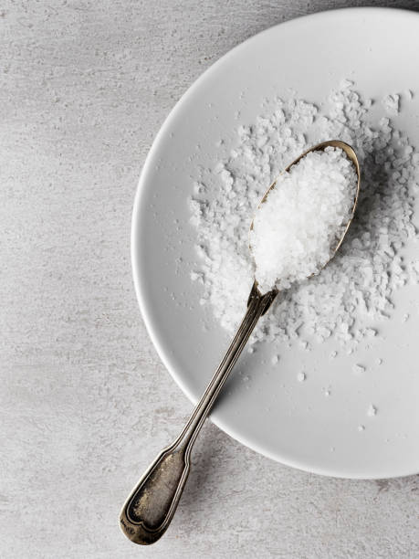 istock Salt, Spicy salt in spoon 1317469591