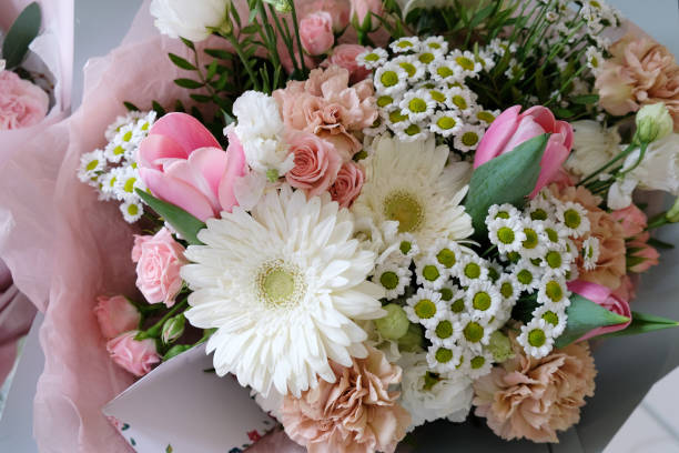 istock Beautiful bouquet flower for background. Different flowers 1317470908