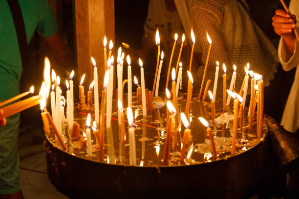 istock Many bright candles in the Holy Sepulcher 1317478490