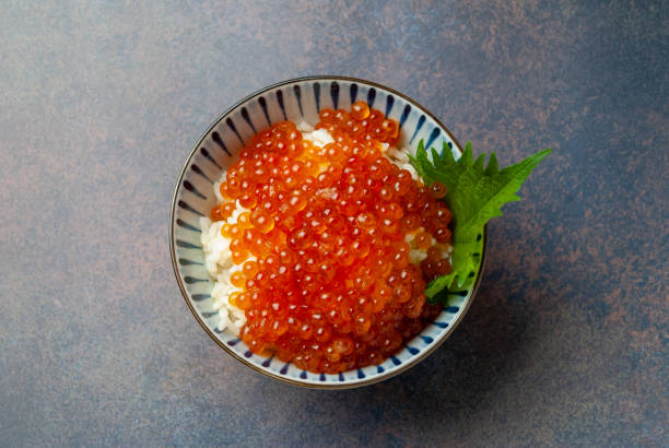 istock White rice fresh salmon roe took a lot 1317478604