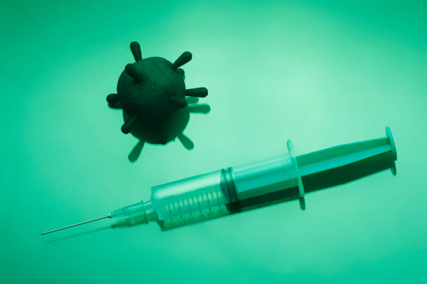 istock Coronavirus Covid 19 Vaccination. Medical injection syringe 1317478621