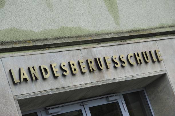 istock vocational school sign in german (Berufsschule) 1317484417