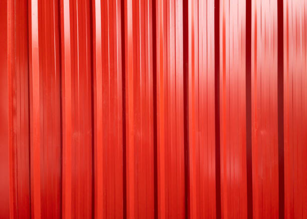 istock Red metallic cargo container shiny for shipping and transportation 1317492172