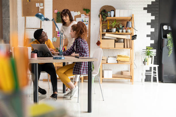istock Copy space shot of three female colleagues collaborating on a project together 1317492599