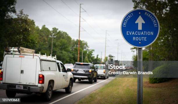 Hurricane Evacuation Route Stock Photo - Download Image Now - Hurricane - Storm, Evacuation, Accidents and Disasters