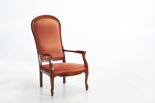 Vintage armchair, front view