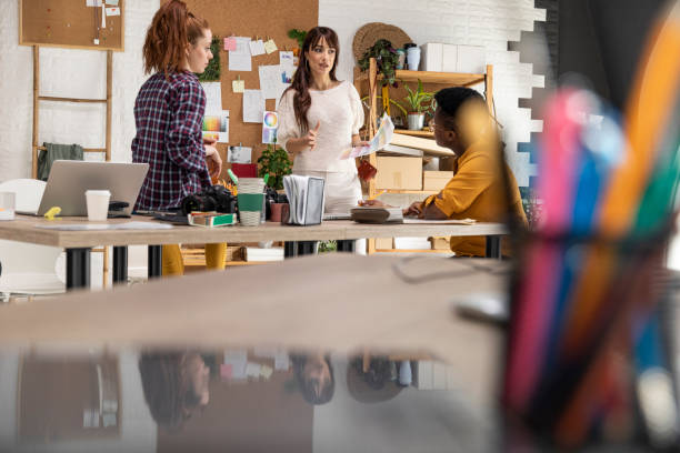 istock Discussing project ideas and strategies during a meeting 1317495586