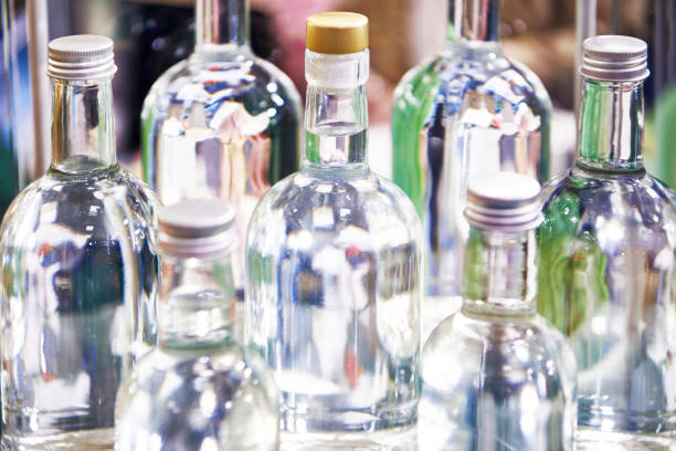 istock Bottles for wine in shop 1317495621