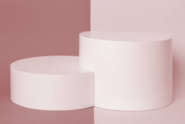 istock Minimal background, mock up scene with podium geometry shape for product display 1317498360