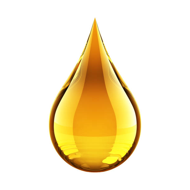 istock Oil Drop Isolated On White 1317500670