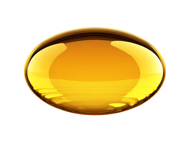istock Oil Capsule Isolated On White 1317500671