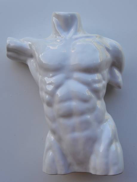 istock Torso upper body male white porcelain 1317502572