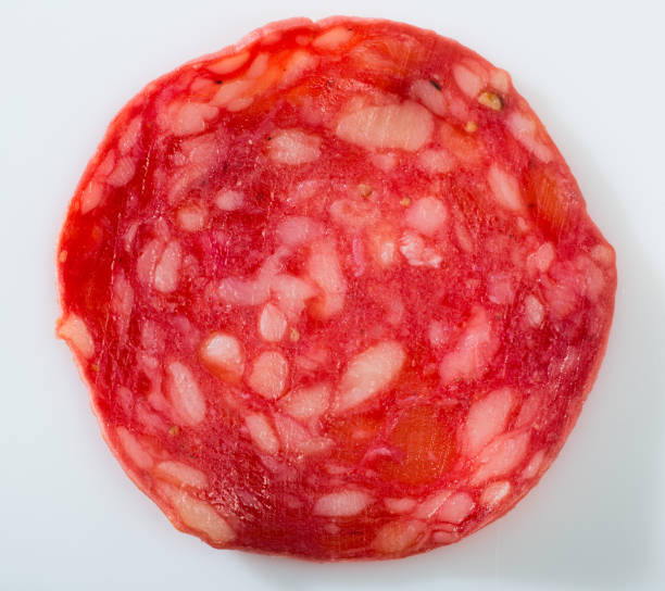 istock Spanish salchichon. Salami sausage 1317506532
