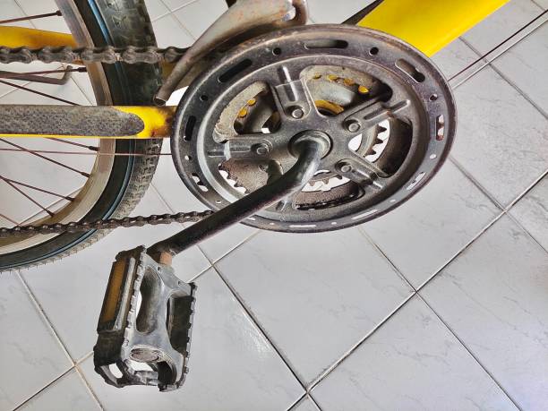 istock Close Up of A Mountain Bicycle Pedal 1317512050