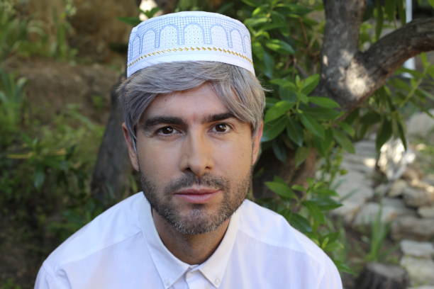 istock Mature islamic man wearing traditional embroidery hat 1317512086