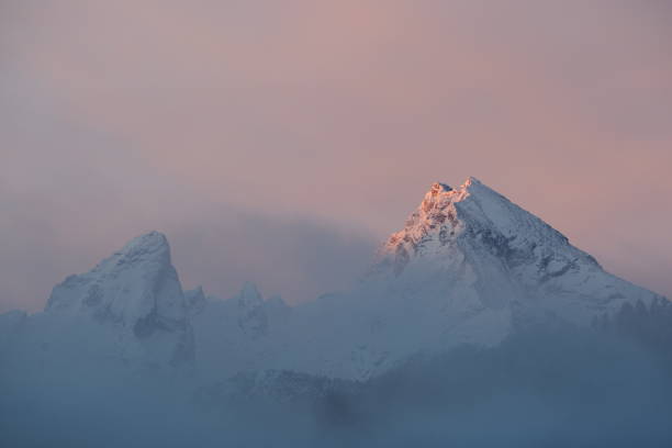istock Watzmann mountain range at sunrise in winter, bavarian alps 1317512130