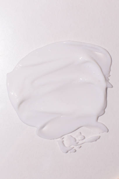 istock Cosmetic cream texture on neutral background 1317515857