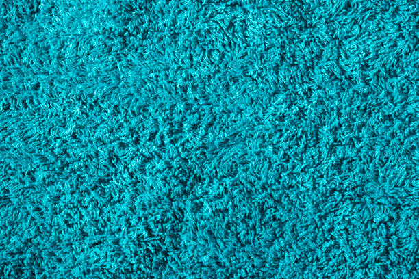 istock Soft towel on green background - Top view 1317516784
