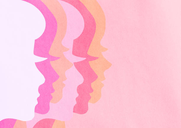 istock Abstract young woman profile illustration 1317526069