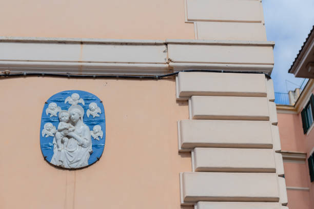 istock Facade of an old house in Rome 1317526376