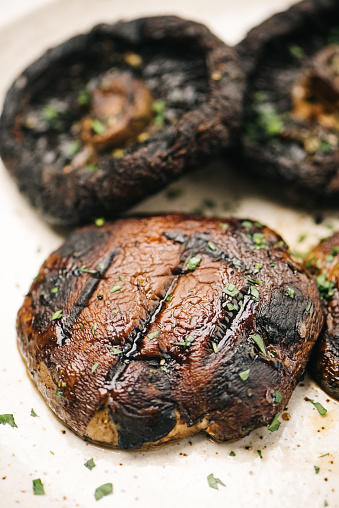 Closeup photo of grilled portobello mushrooms in Frederick, MD, United States