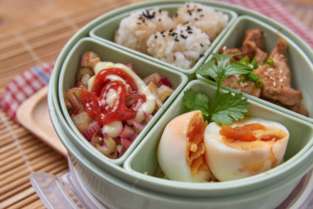 o-bento było znaczenie pudełko na lunch dla męża - bento box lunch healthy lifestyle zdjęcia i obrazy z banku zdjęć