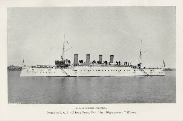 istock USS Columbia Steamship 1892, 19th Century US Naval History 1317534156