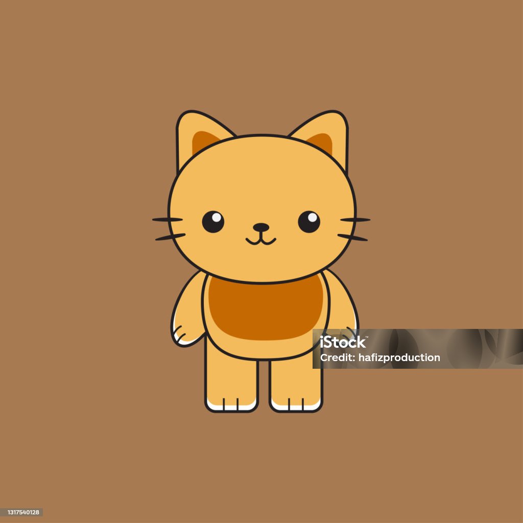 Kawaii Cute Cat Tốt Cho Hoạt Hình Động Vật Dễ Thương Hình minh họa ...