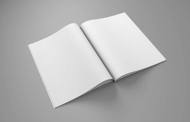istock Open magazine mockup. Blank magazine template for copy space 1317542571