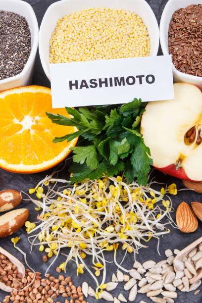 istock Best nutritious food for healthy thyroid. Natural eating containing vitamins 1317549208