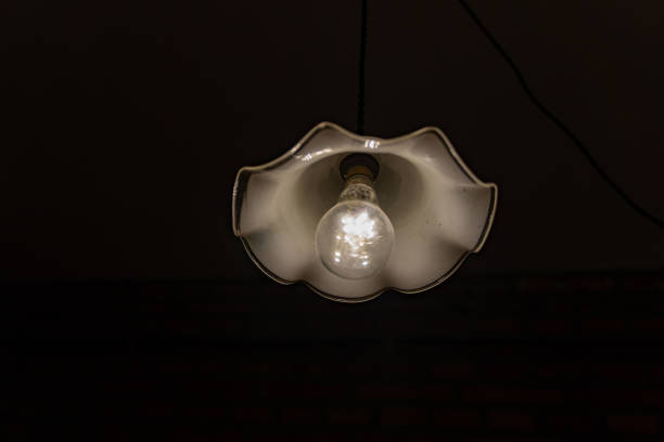 istock Old-fashioned bulb tungsten lamp 1317551807