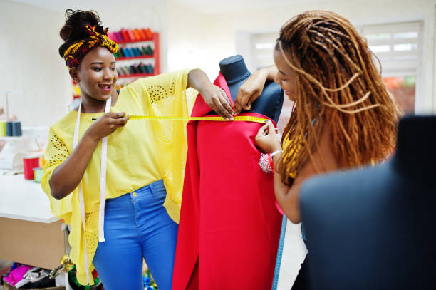 istock Black seamstress women 1317560268