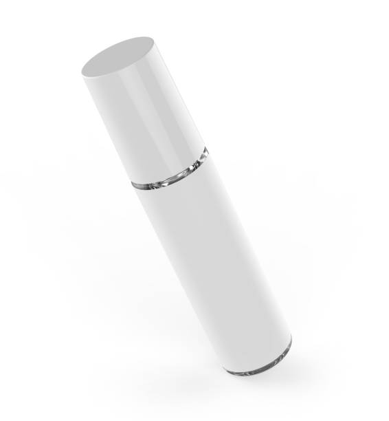 istock Blank Glass Roll on Perfume Bottle with paper label. 1317561404