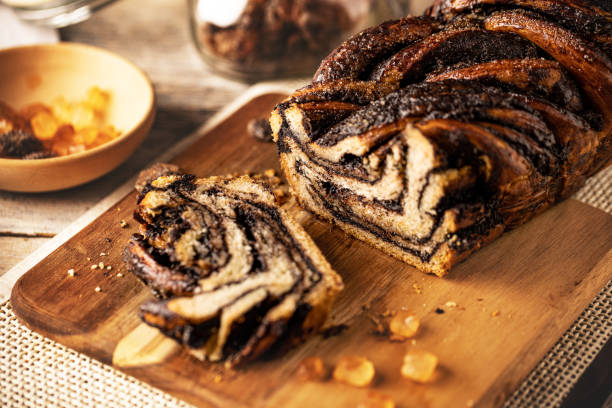 istock Chocolate babka or brioche bread. 1317563497