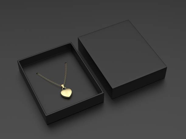 istock Paper Jewelry Pendant Gift  Packaging Rigid Box. 1317564801