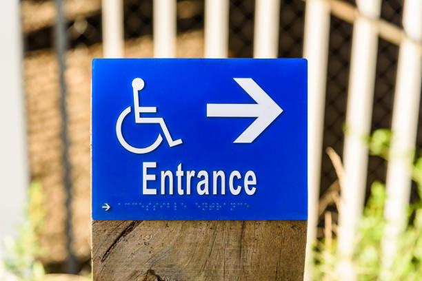 Free Stock Photo of Handicapped Parking Sign With Arrows Pointing in ...