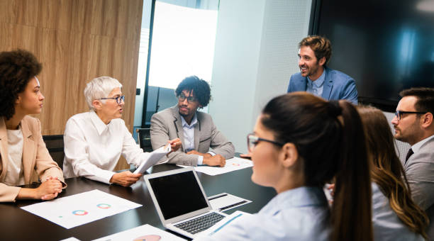 istock Collaboration and analysis by business people working in office 1317570049