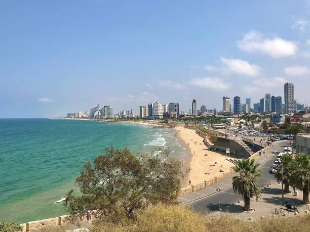 istock Tel Aviv beach and skyline in Israel from Jaffa. 1317580127