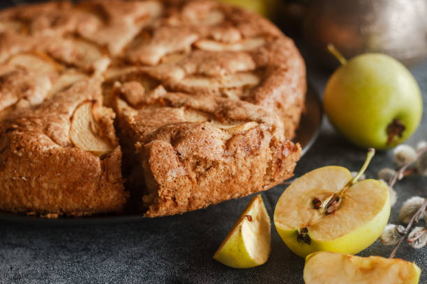 istock Charlotte. Delicious apple pie 1317580569