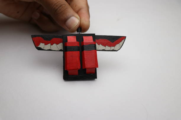 istock Cardboard falcon wings which is foldable made as hobby project at home 1317586843