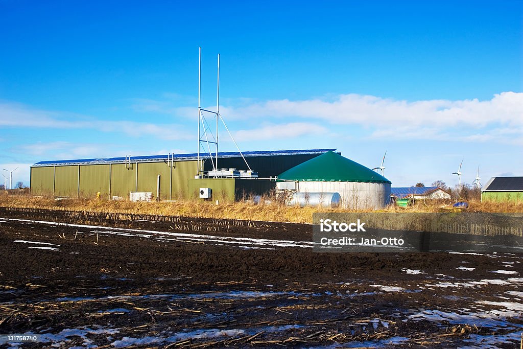 " Green Power " Bauernhof - Lizenzfrei Biogas Stock-Foto