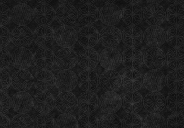 istock Black background of Japanese paper 1317587942